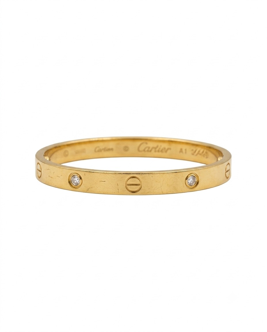 Gold Stone Bangle